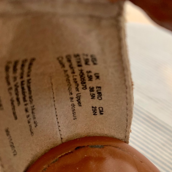 Hush Puppies Wedge Leather Sandals 7.5 - Picture 6 of 7